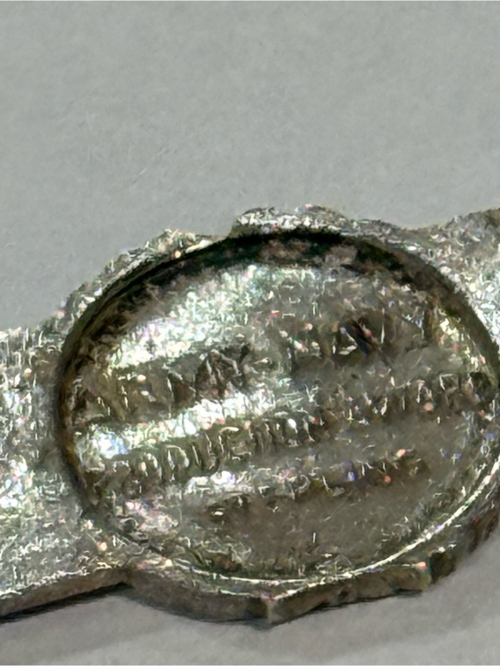925 Sterling Silver Antique WWII Enamel Army-Navy Production Award Pin Brooch - Picture 4 of 7